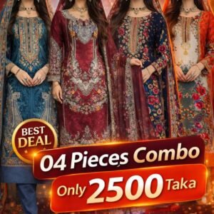 4 পিস জামজম থ্রি পিস